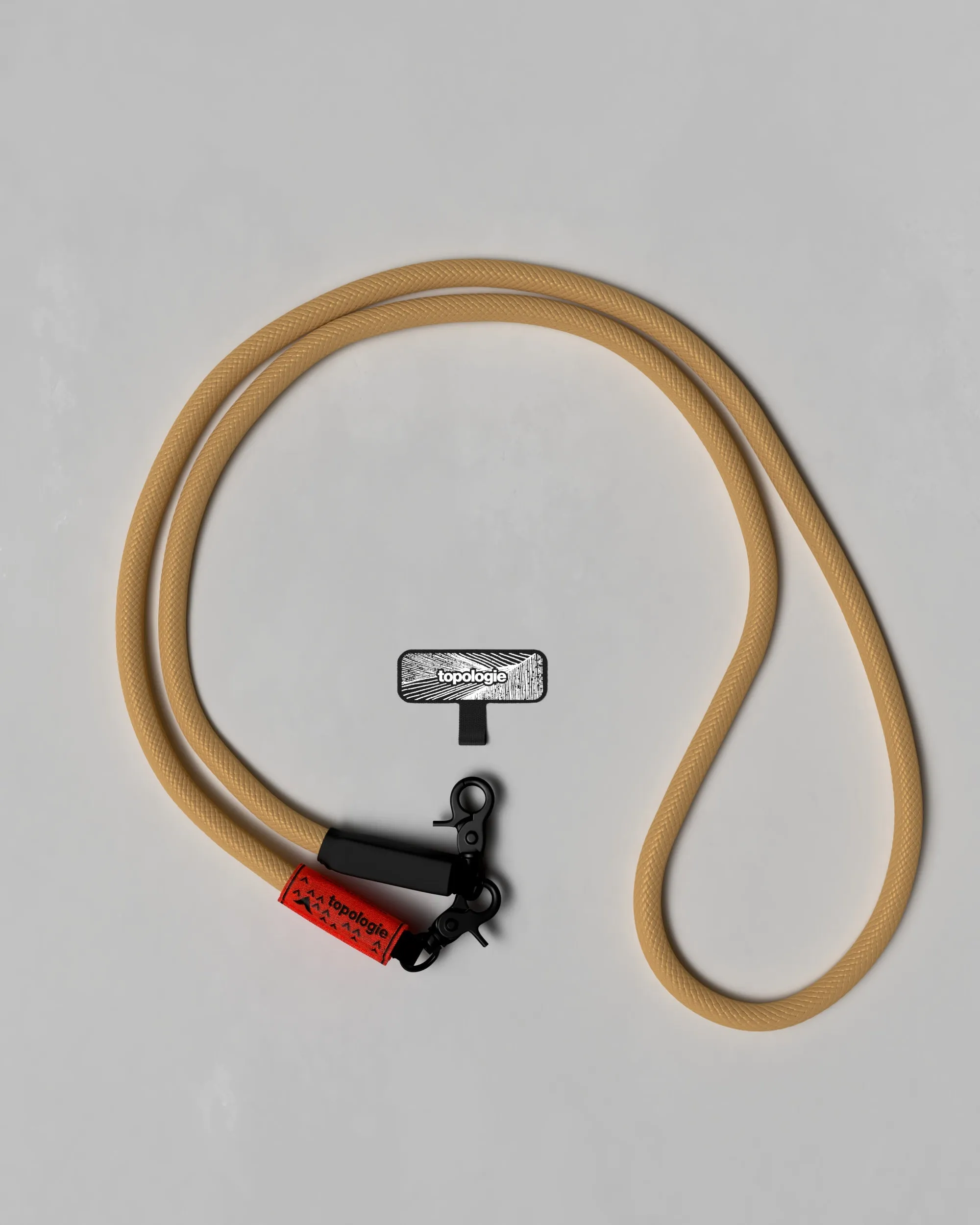 10mm Rope / Khaki Solid   Phone Strap Adapter