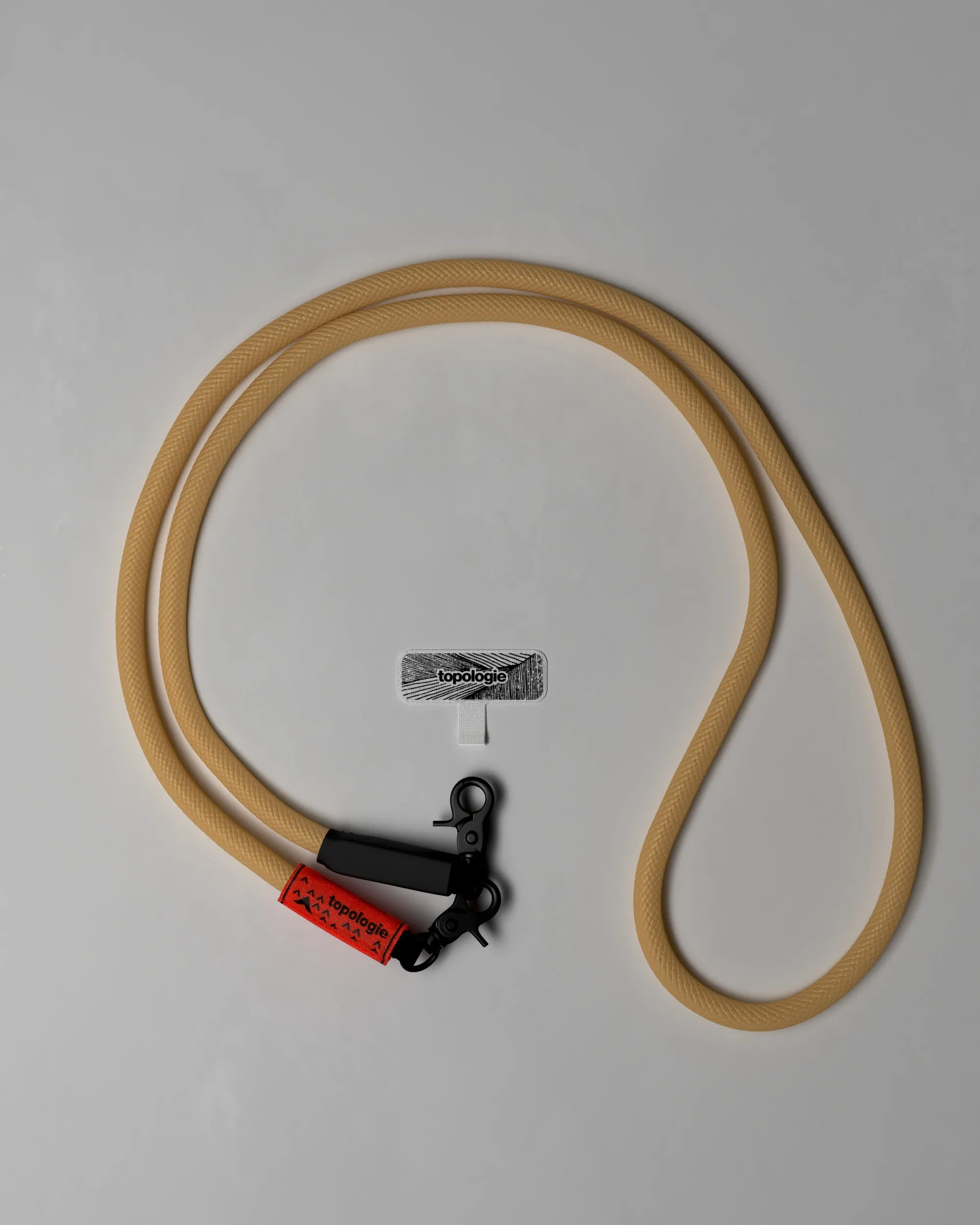 10mm Rope / Khaki Solid   Phone Strap Adapter