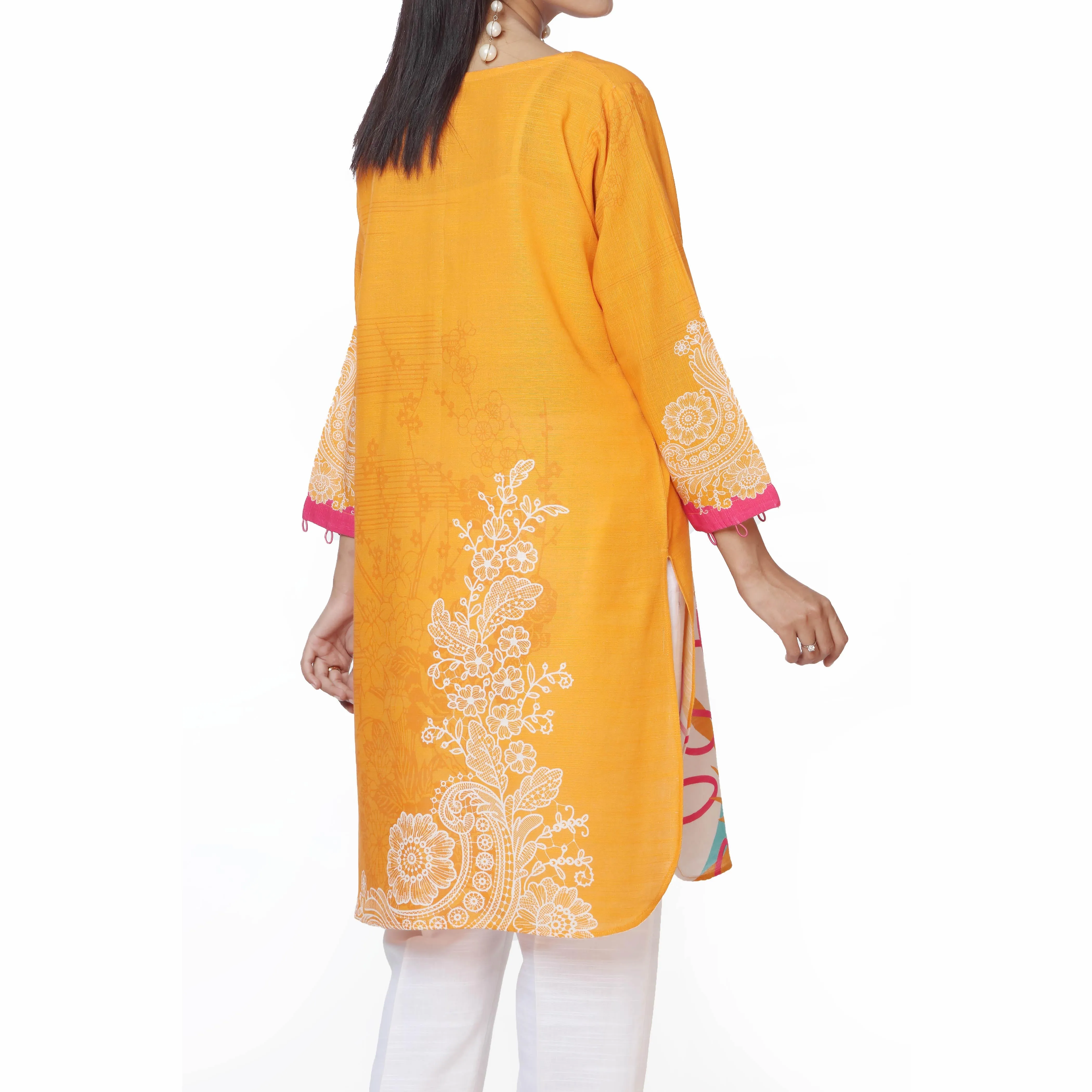 1PC- Unstitched Digital Printed Khaddar Shirt PW2415