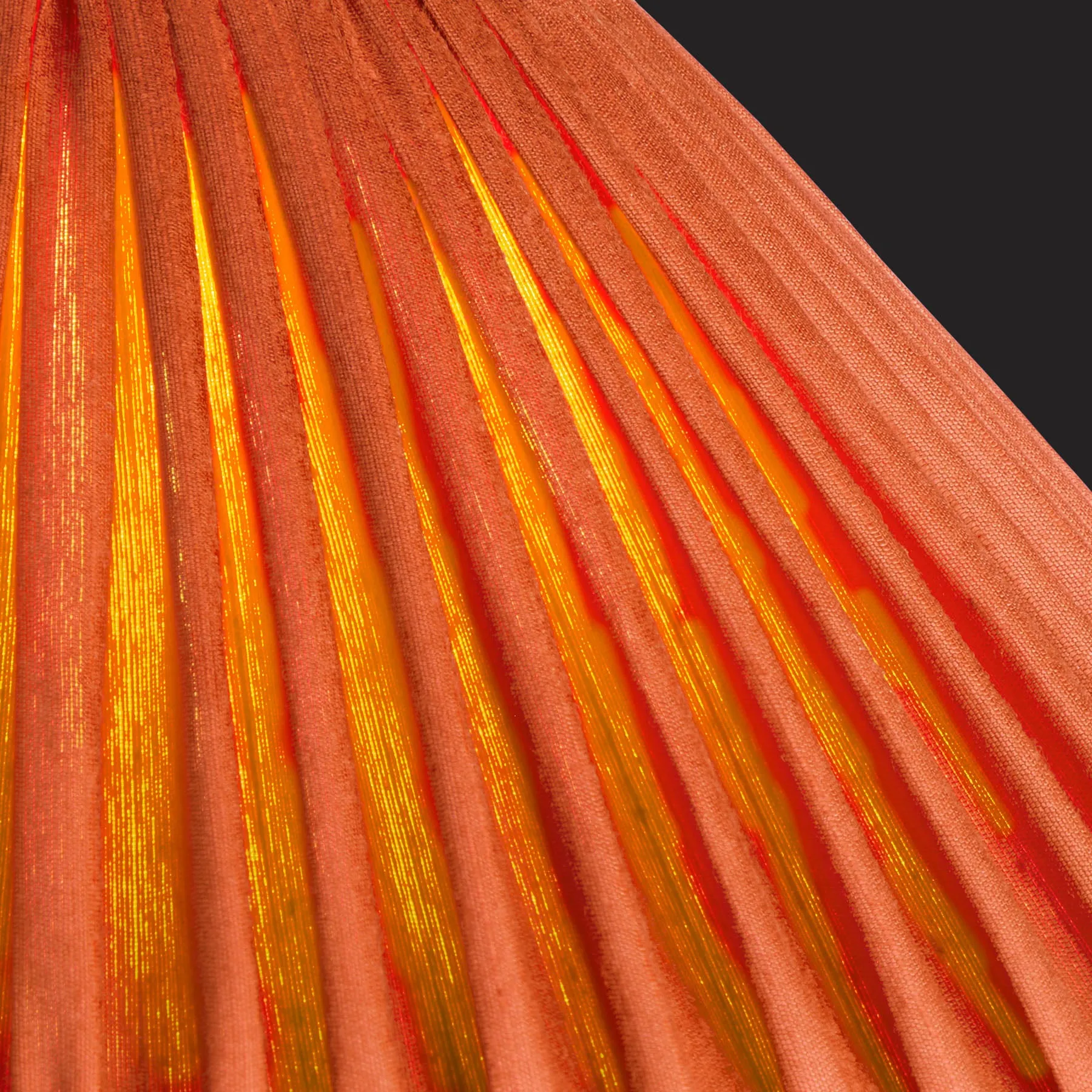 25cm extreme empire shade in Persimmon silk