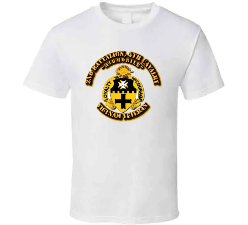 2nd Battalion, 5th Cavalry No SVC Ribbon T Shirt