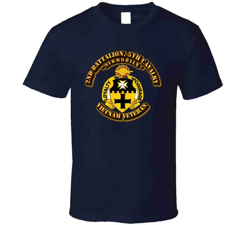 2nd Battalion, 5th Cavalry No SVC Ribbon T Shirt