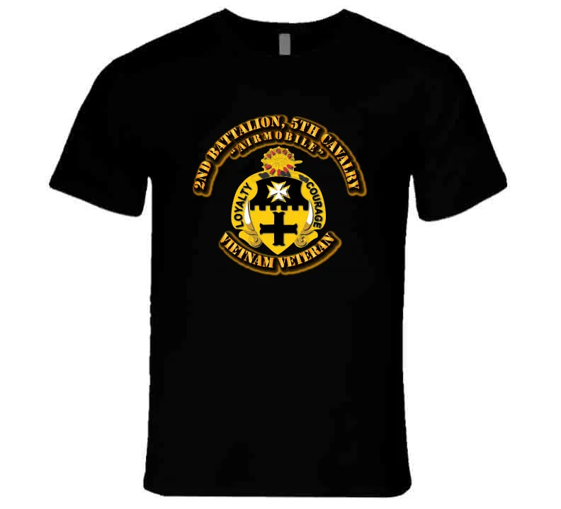 2nd Battalion, 5th Cavalry No SVC Ribbon T Shirt