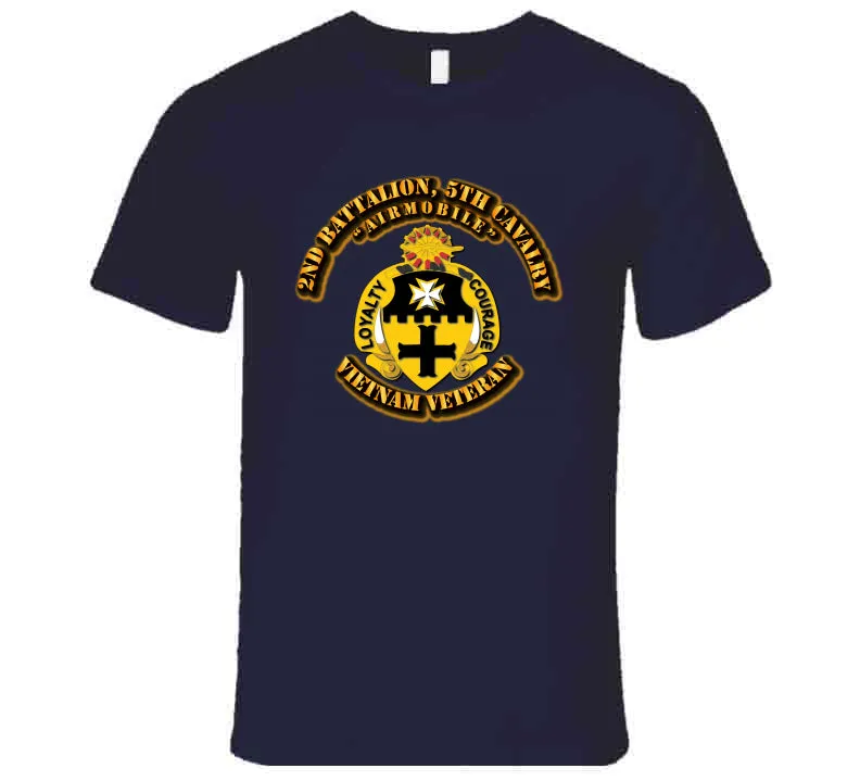 2nd Battalion, 5th Cavalry No SVC Ribbon T Shirt