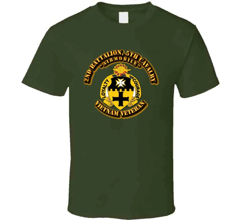 2nd Battalion, 5th Cavalry No SVC Ribbon T Shirt