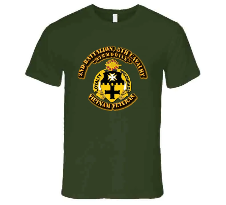 2nd Battalion, 5th Cavalry No SVC Ribbon T Shirt