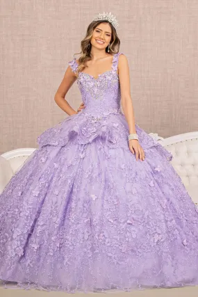 3D Butterfly Sweetheart Ball Gown by Elizabeth K GL3112