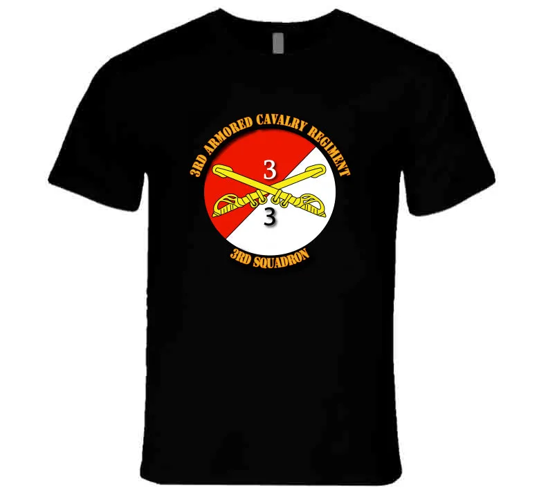 3rd Squadron - 3rd Armored Cavalry Regiment with Txt  T Shirt