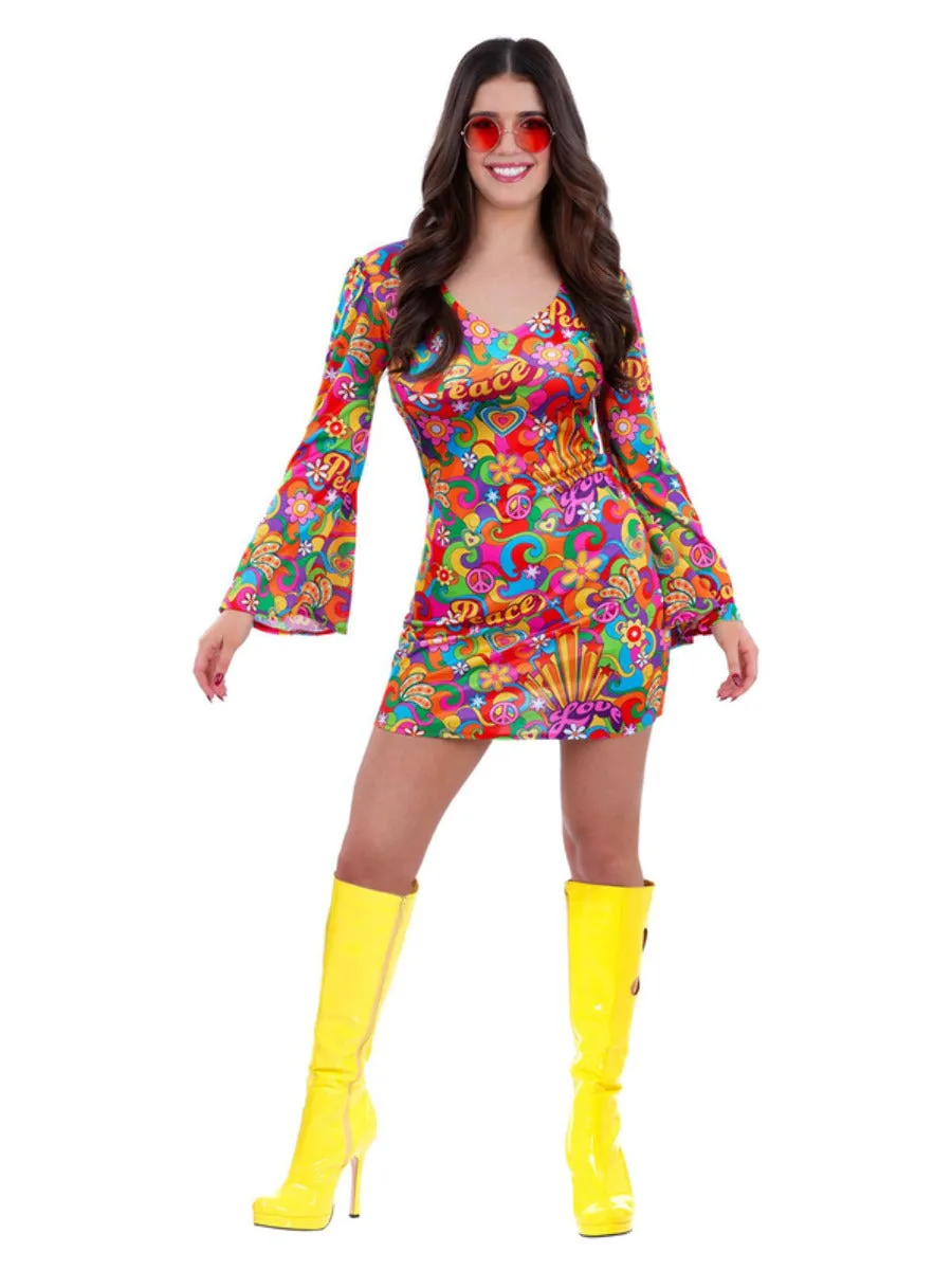 60s Rainbow Peace Hippie Costume