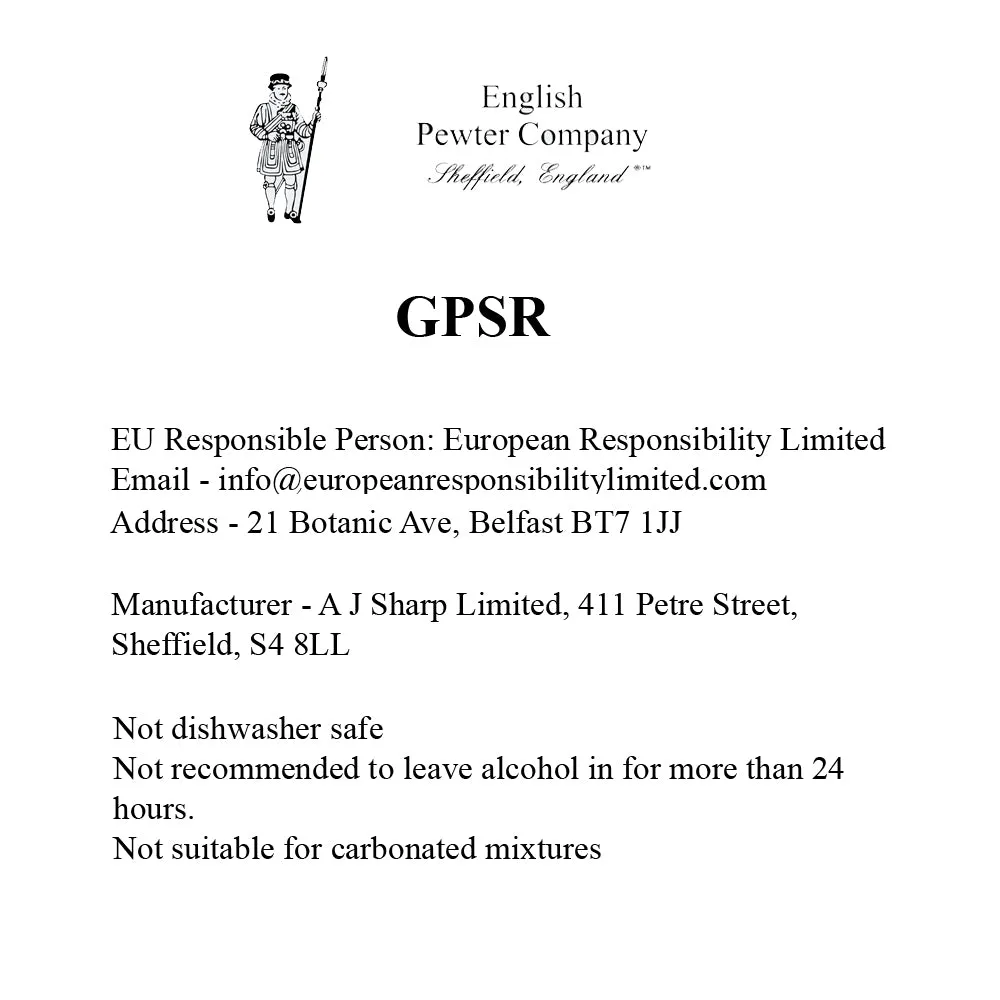 6oz Stainless Steel Hip Flask With Pewter Scottish Rampant Lion Emblem