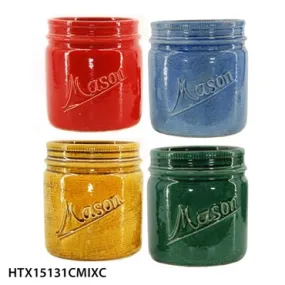 8" Mason Jar Khaki
