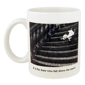 Vintage A is for Amy Who Fell Down the Stairs Themed Ceramic Mug