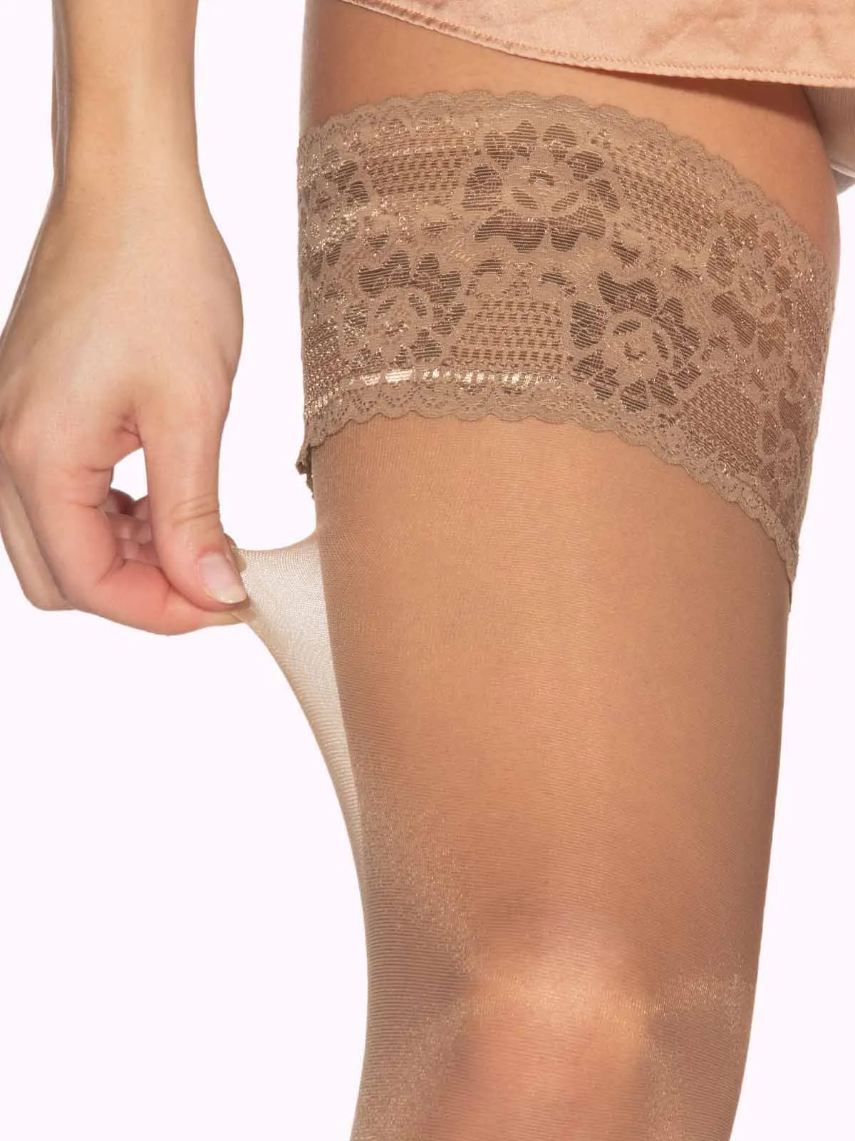 ALBA Back Seam Thigh Highs