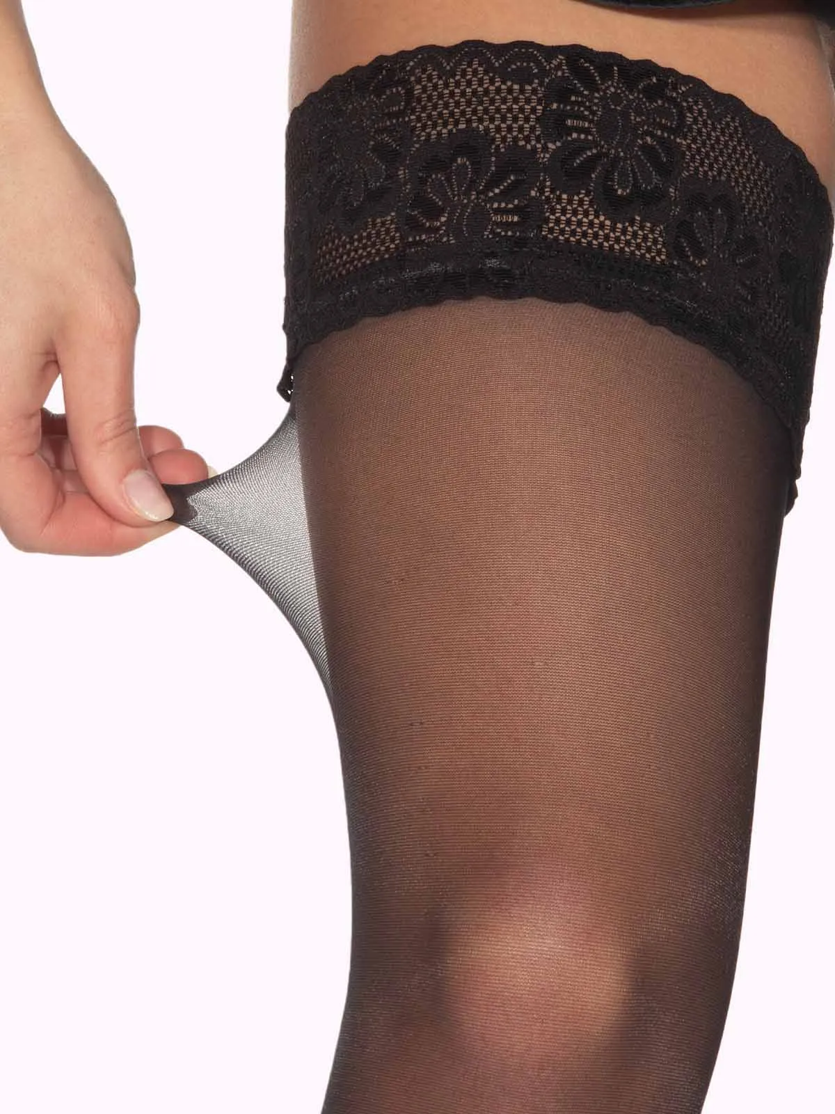 ALBA Back Seam Thigh Highs