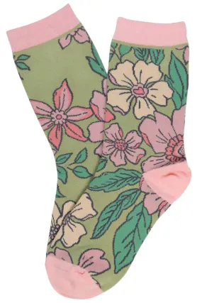Aloha Cotton Socks Khaki