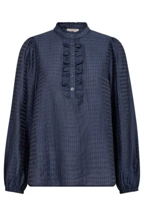 Appy Blouse 205209 | Vintage Indigo | Bluse fra Freequent
