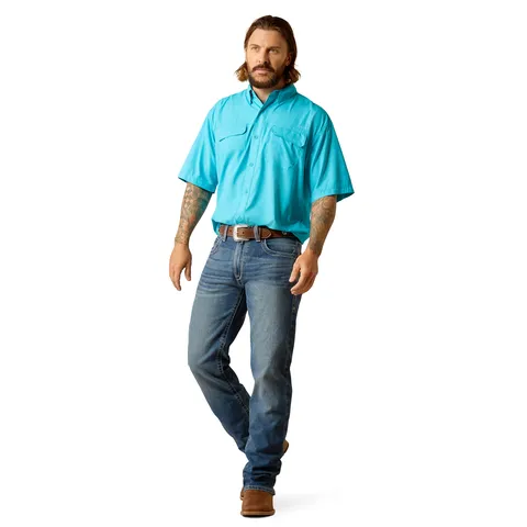 Ariat Men's VentTEK Outbound Classic Fit Shirt - Turquoise Reef