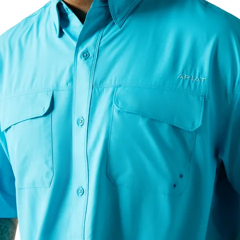 Ariat Men's VentTEK Outbound Classic Fit Shirt - Turquoise Reef