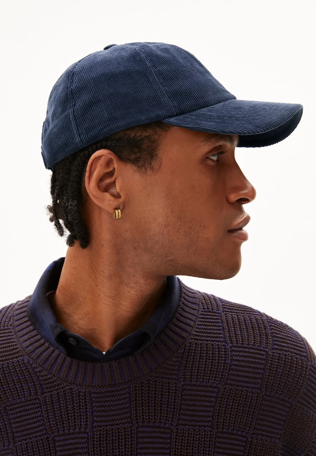 ARMEDANGELS Yenaas corduroy cap night sky unisex