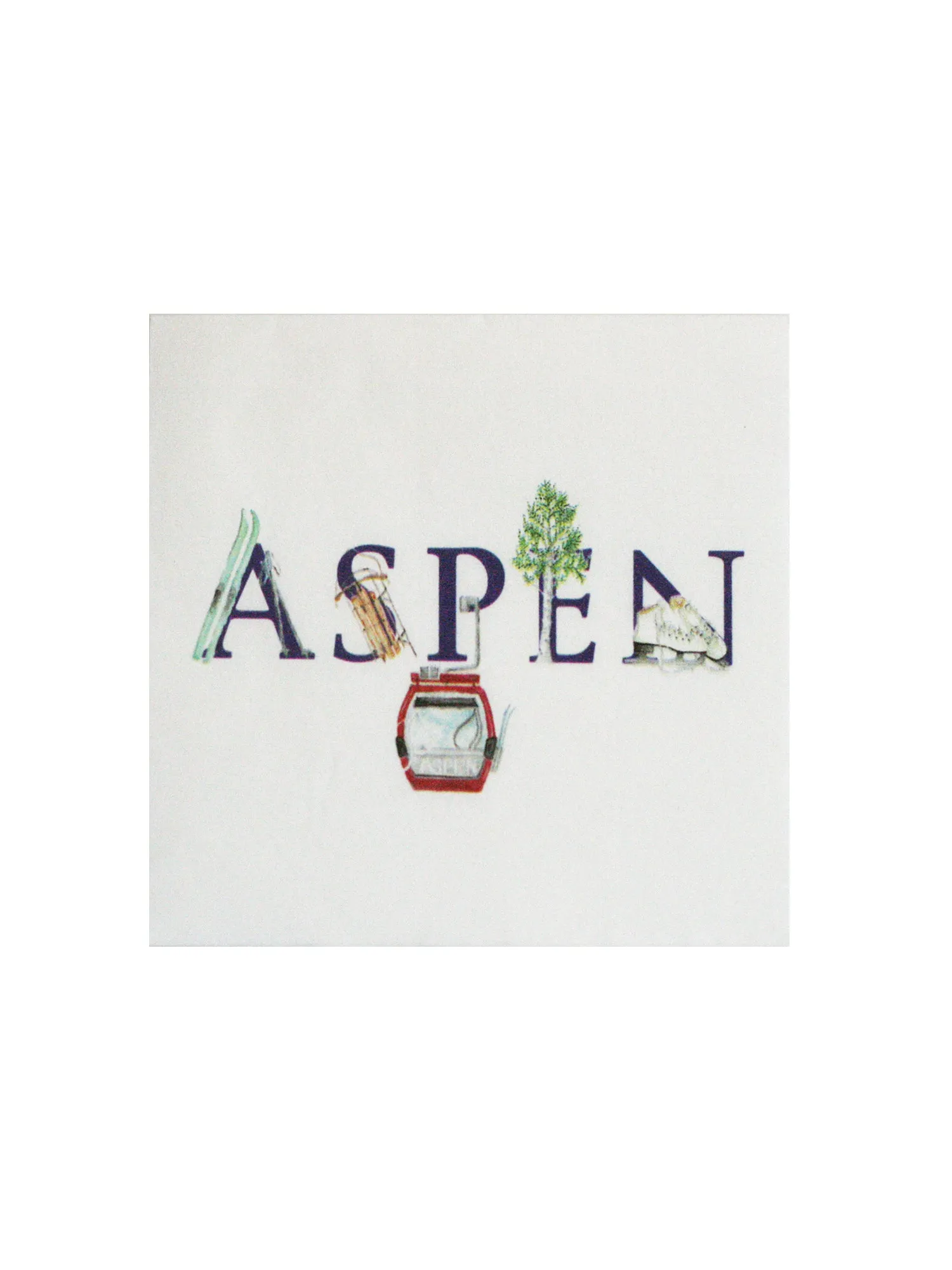 Aspen Winter Cocktail Napkin