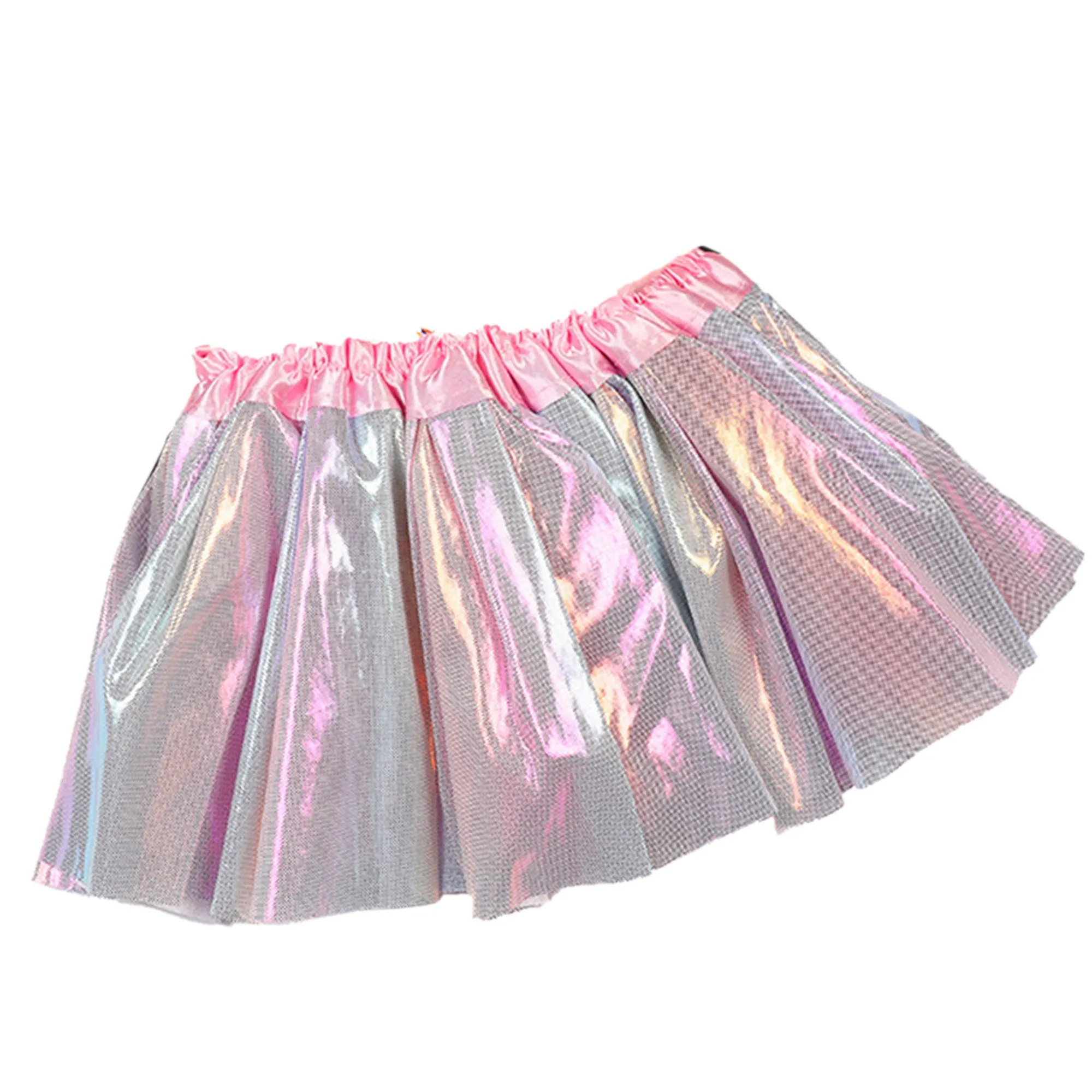 Babymoon Set of 2 Glittering Princess Girl’s Tutu Skirt with Headband | Baby Photoshoot Props | 3-8 years | Grey