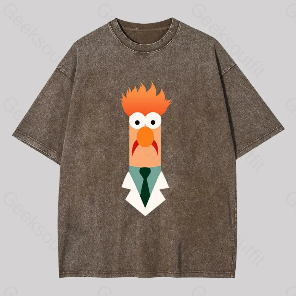 Beaker Funny Washed T-shirt
