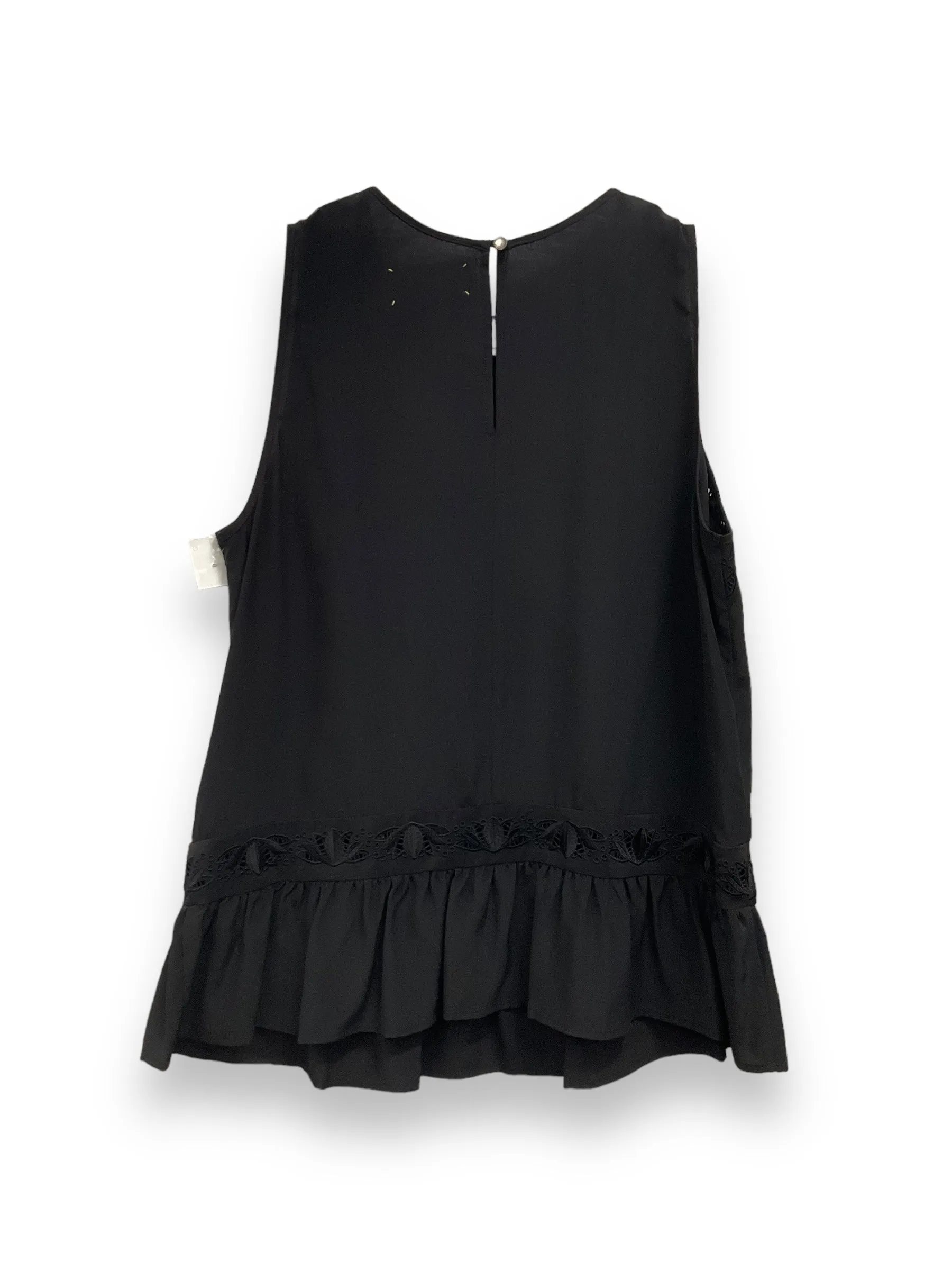 Black Blouse Sleeveless Nicole Miller, Size S