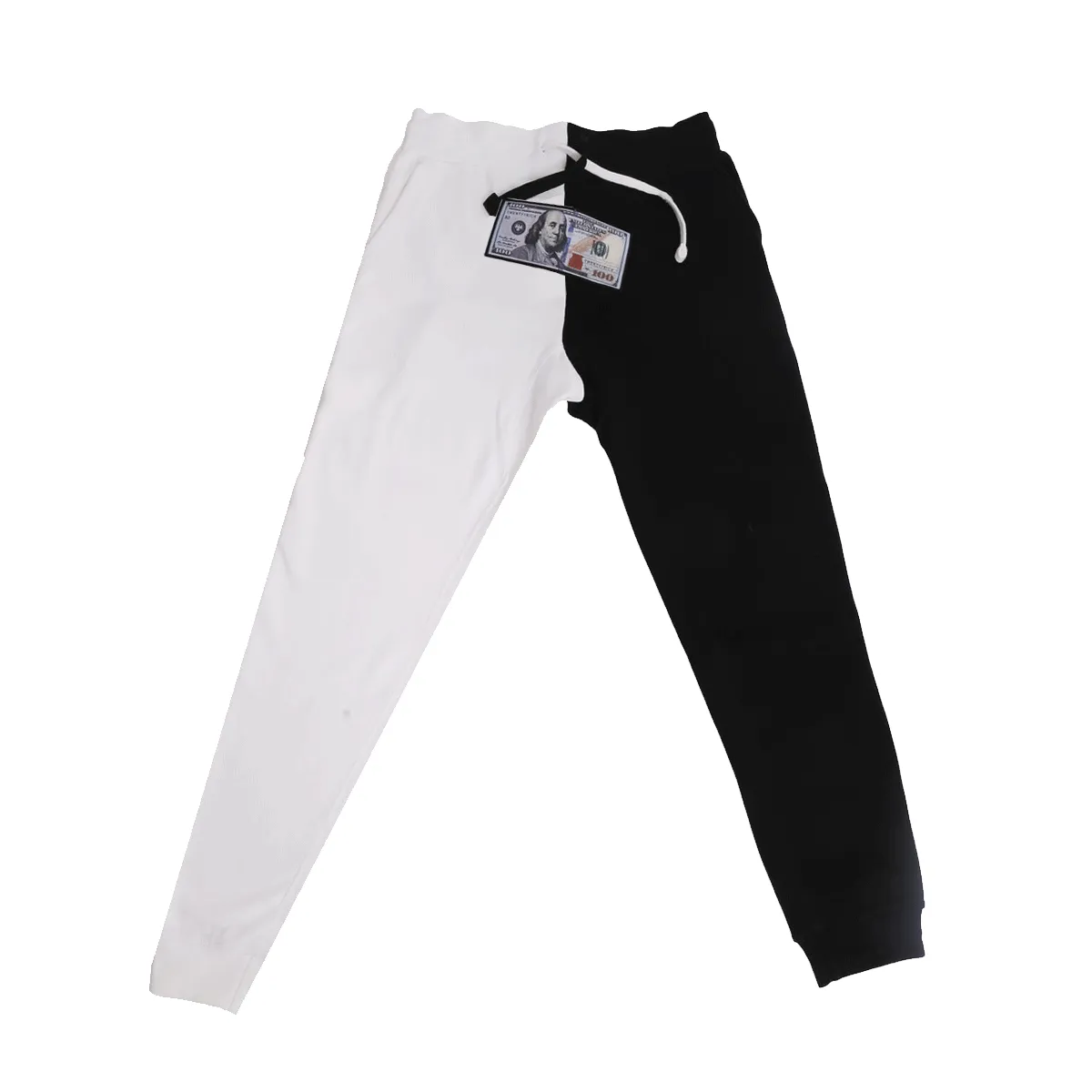 'Blue Hundreds' Split Color Joggers