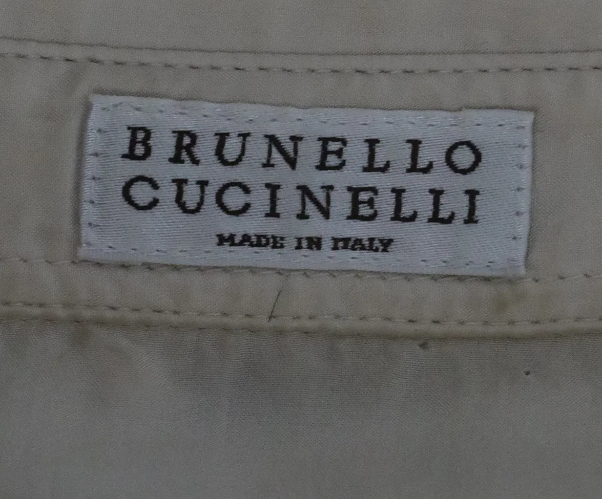 Brunello Cucinelli Neutral Silk Blouse sz 4