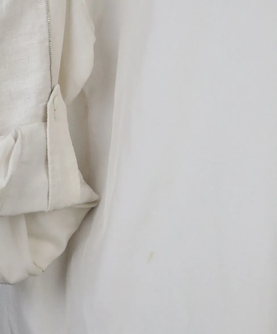 Brunello Cucinelli Neutral Silk Blouse sz 4