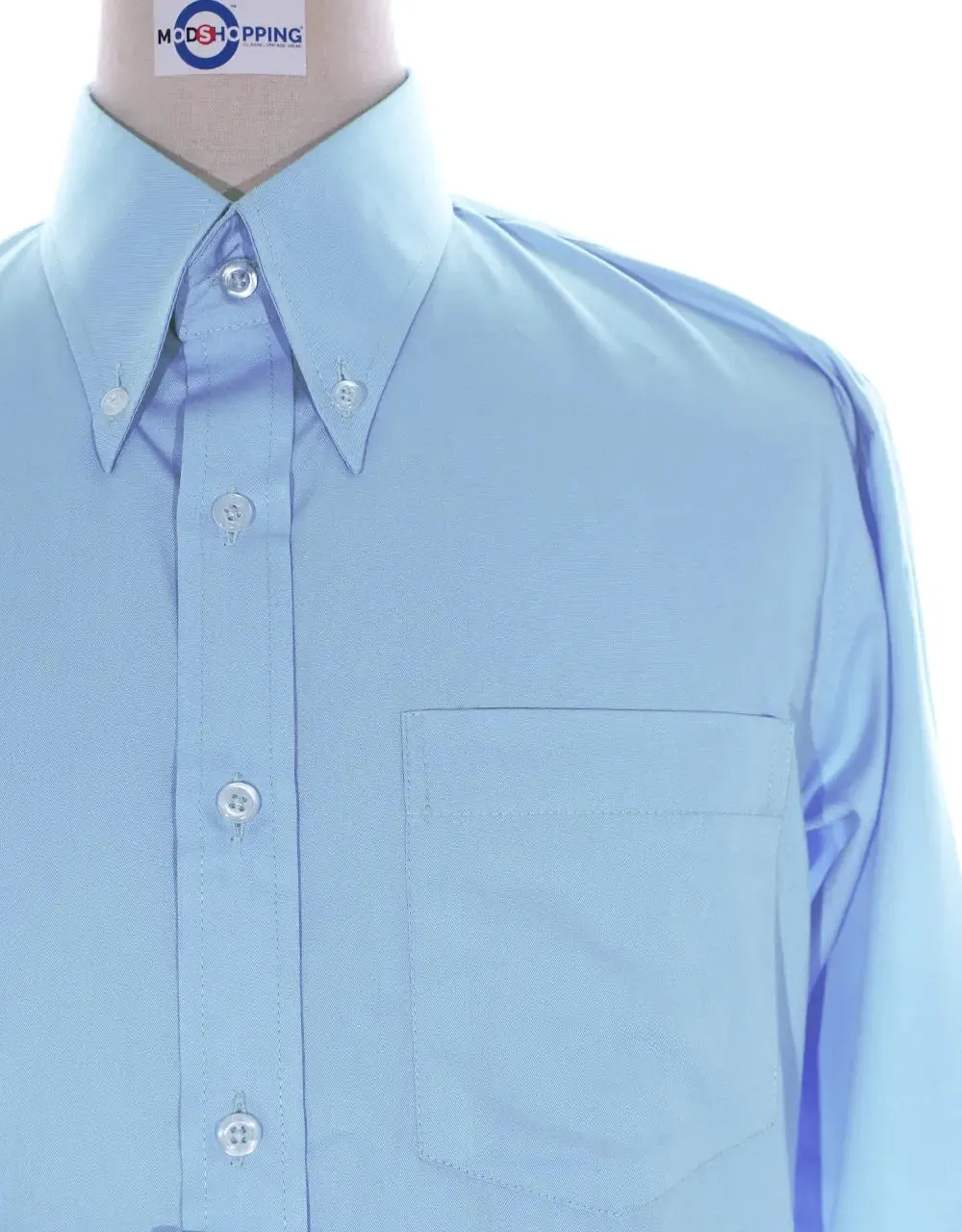 Button Down Shirt - Light Sky Color Shirt