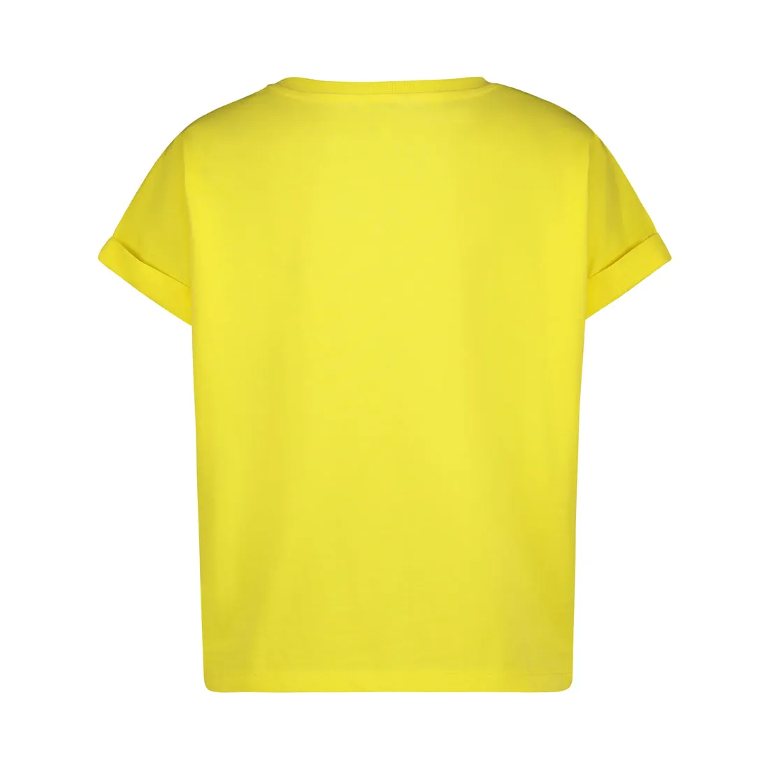 CALI LADIES KNITTED T-SHIRT YELLOW