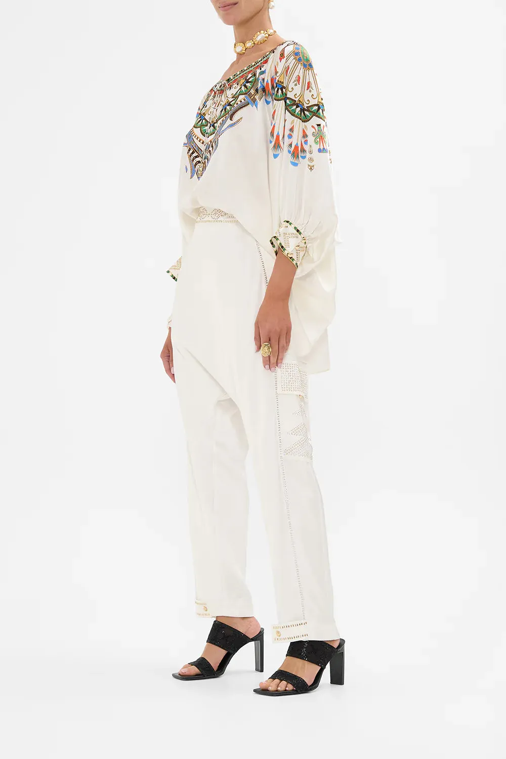 Camilla Raglan Sleeve Blouse With Cuff - Valley Of The Queens