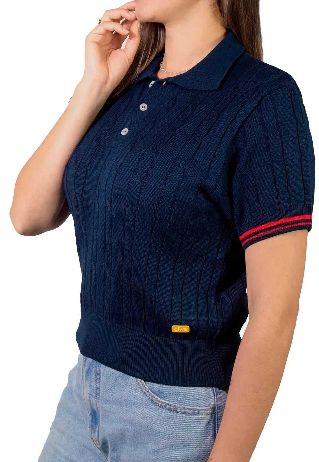 Camiseta Trenzada 3 Botones