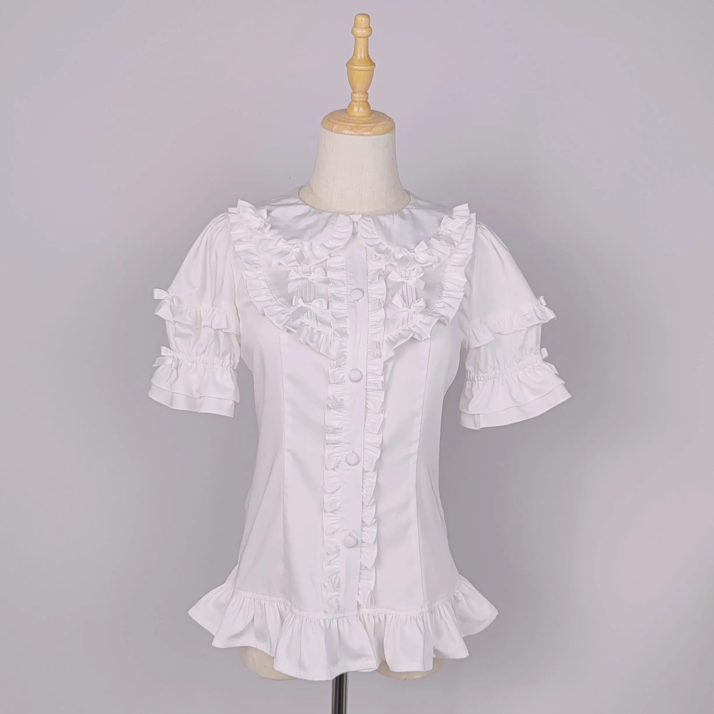 Chic Elegant Blouse with Detachable Sleeves
