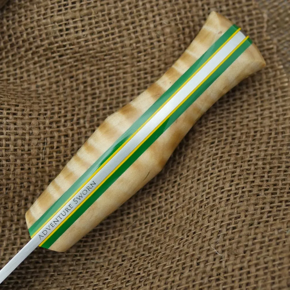 Classic: Curly Maple, Green & Yellow