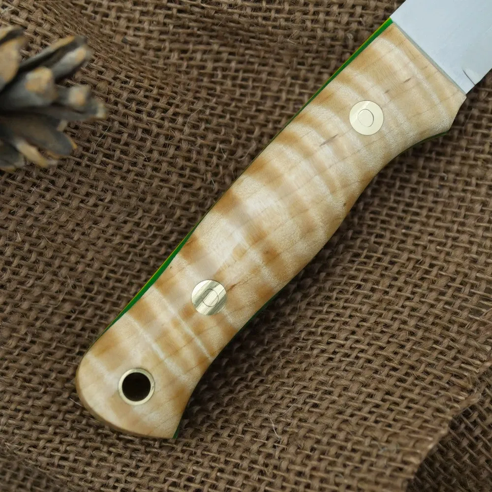 Classic: Curly Maple, Green & Yellow