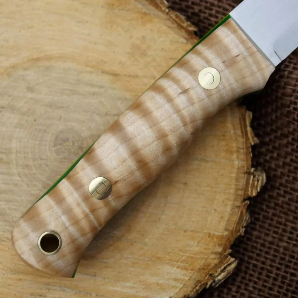 Classic: Curly Maple, Green & Yellow
