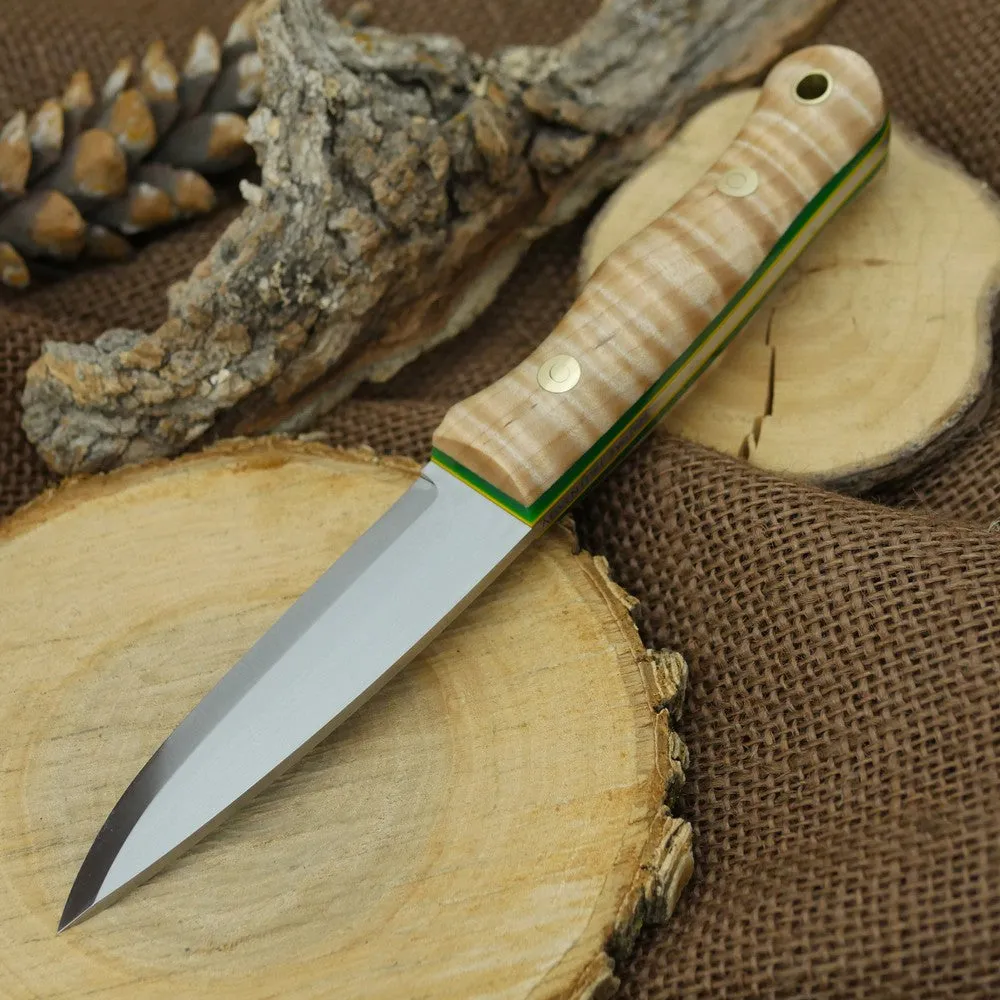 Classic: Curly Maple, Green & Yellow