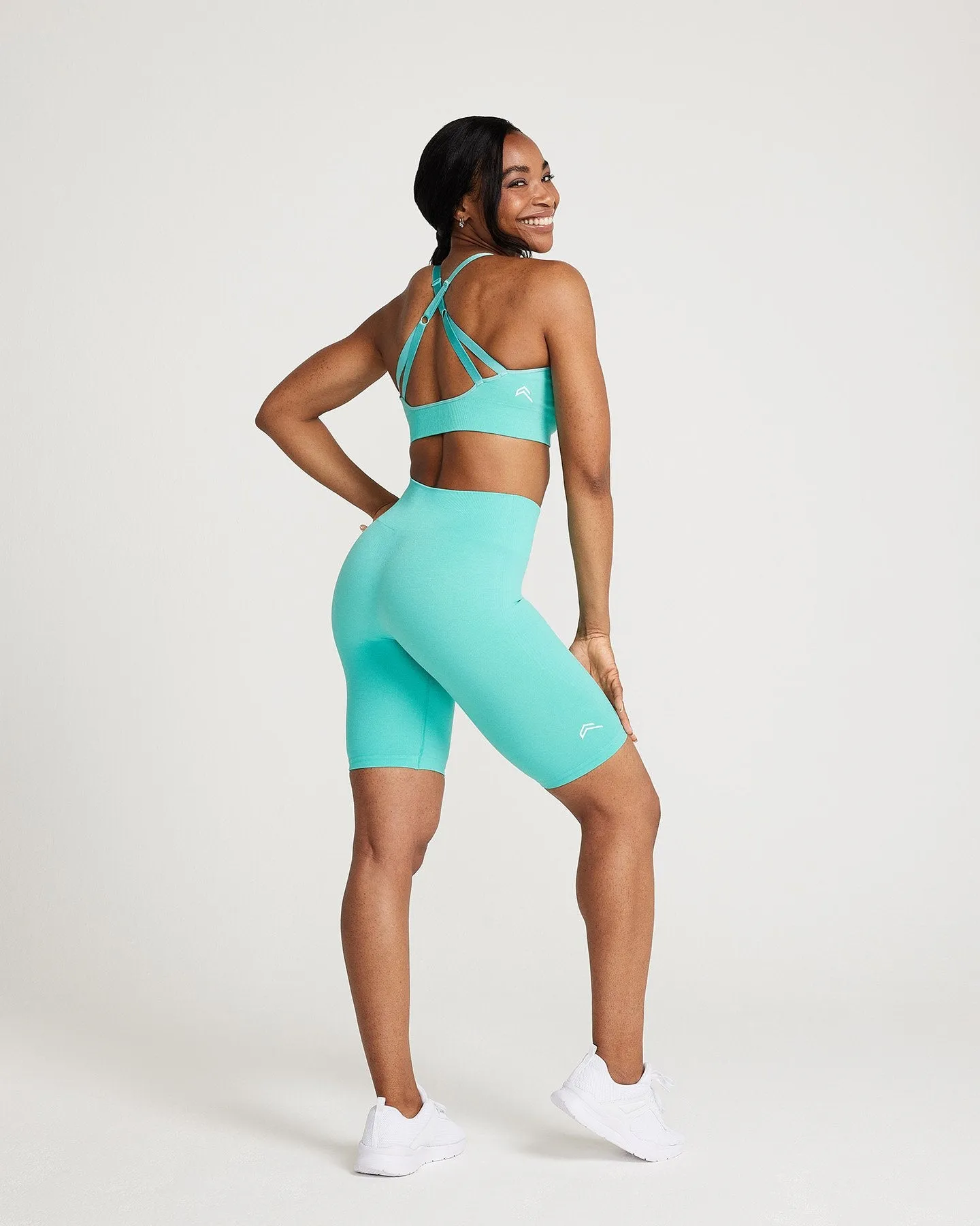Classic Seamless Cycling Shorts | Lagoon Marl