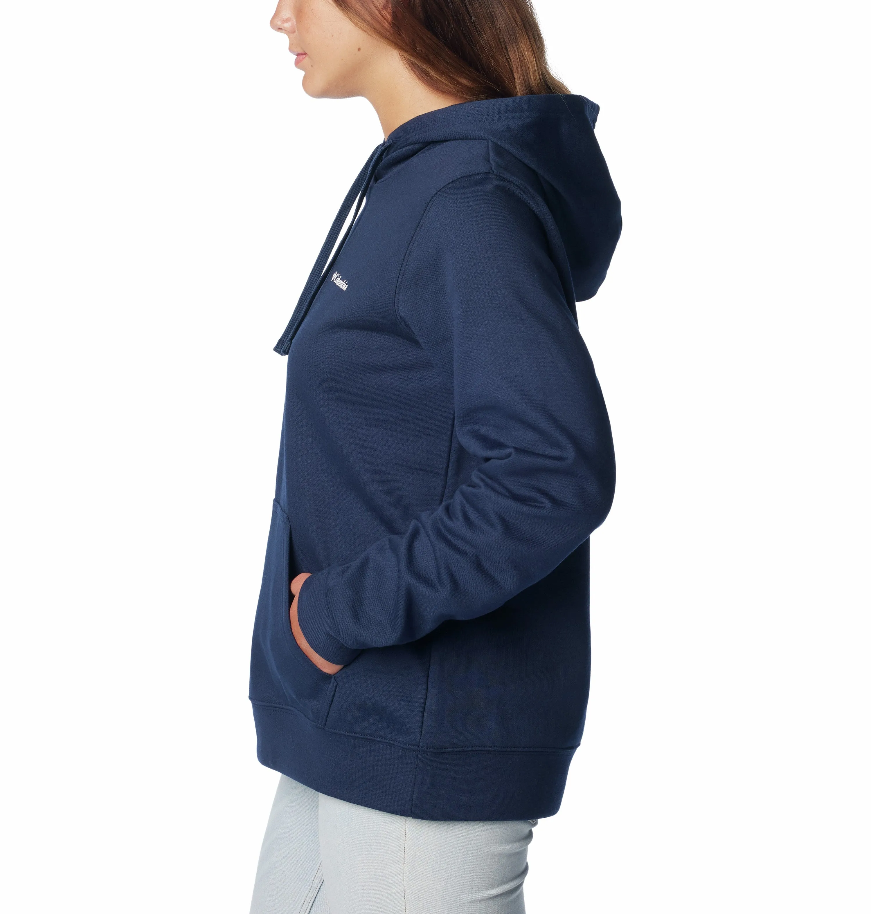Columbia Ladies Trek Graphic Hoody-NAVY