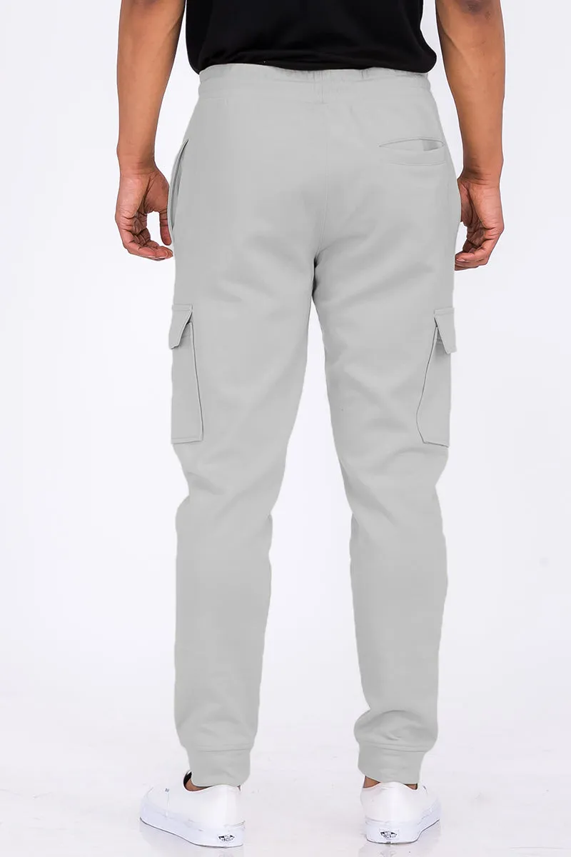 COTTON BLEND CARGO JOGGERS