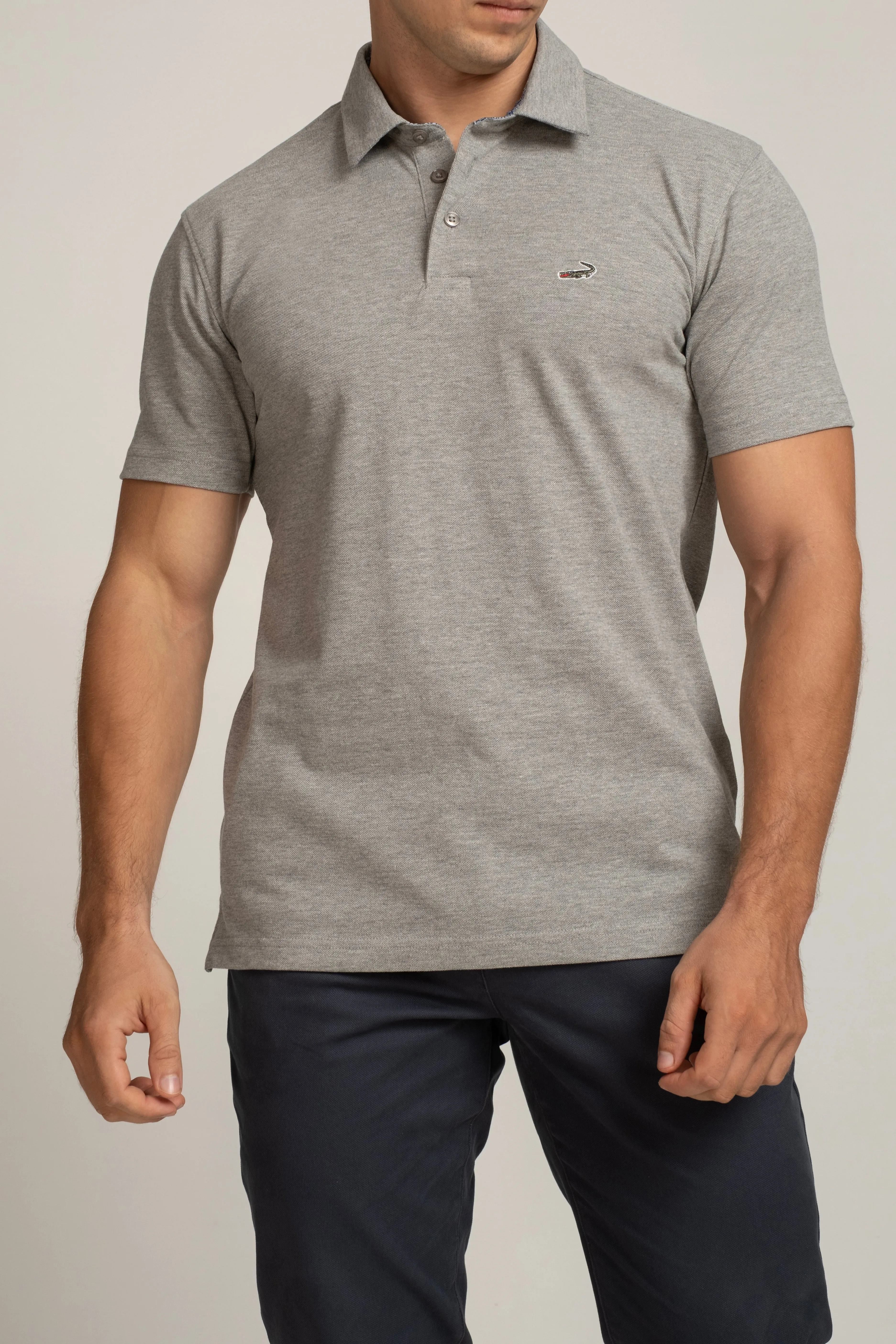 Crocodile Slim Fit Polo T Shirt High Rice