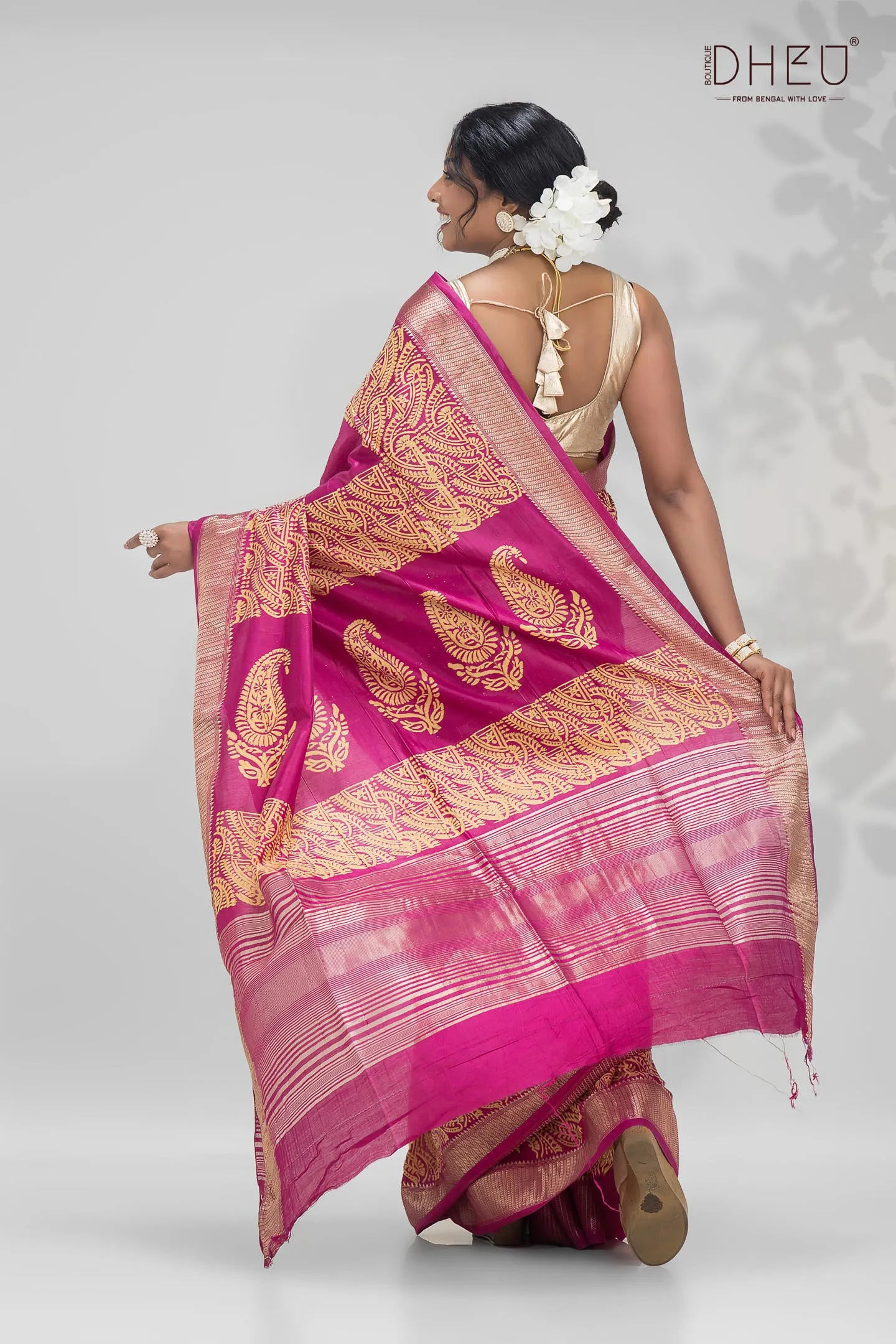 Designer Silk Batik Saree