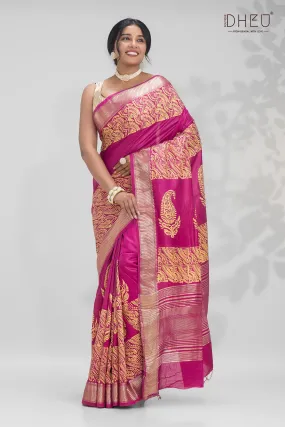 Designer Silk Batik Saree