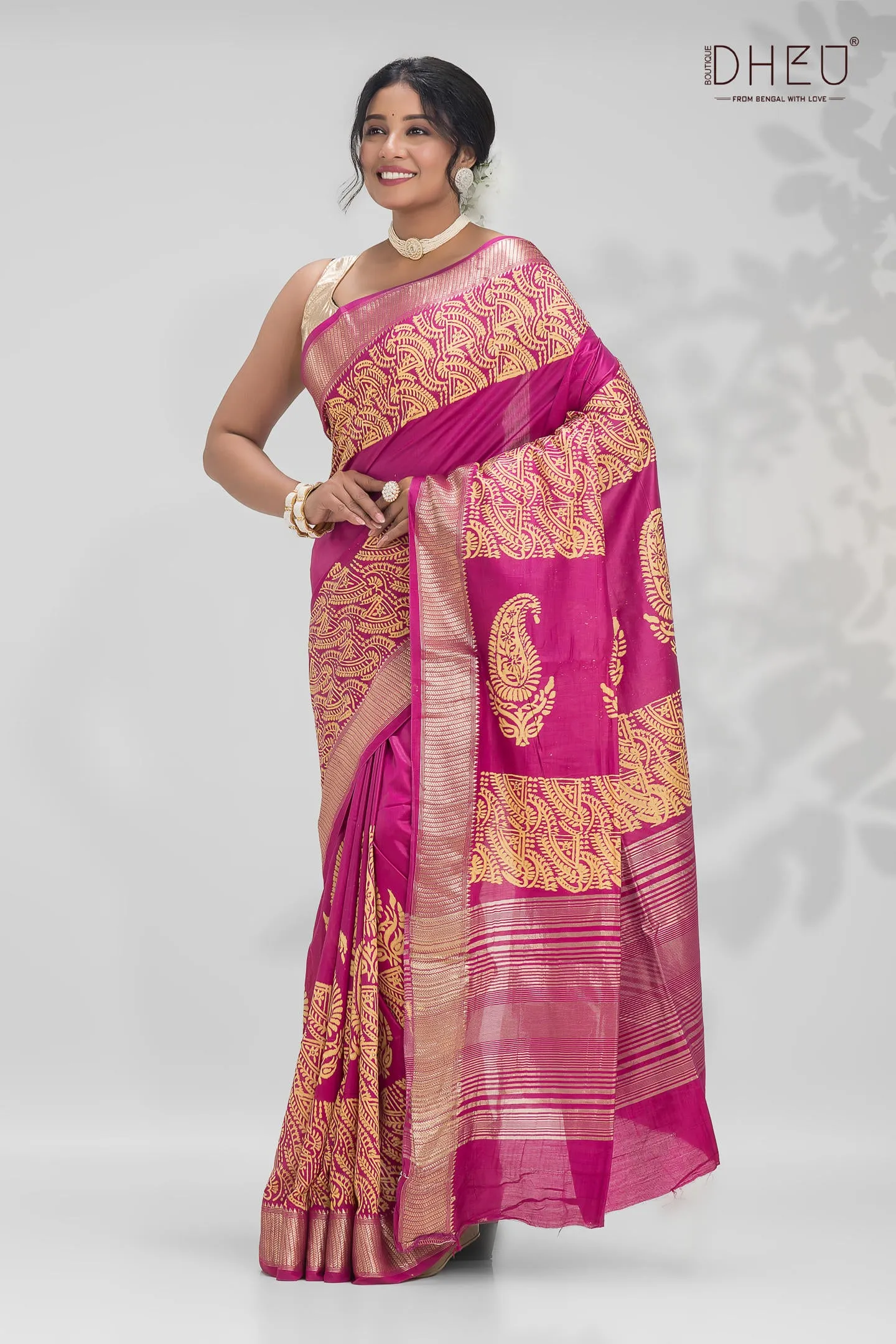 Designer Silk Batik Saree