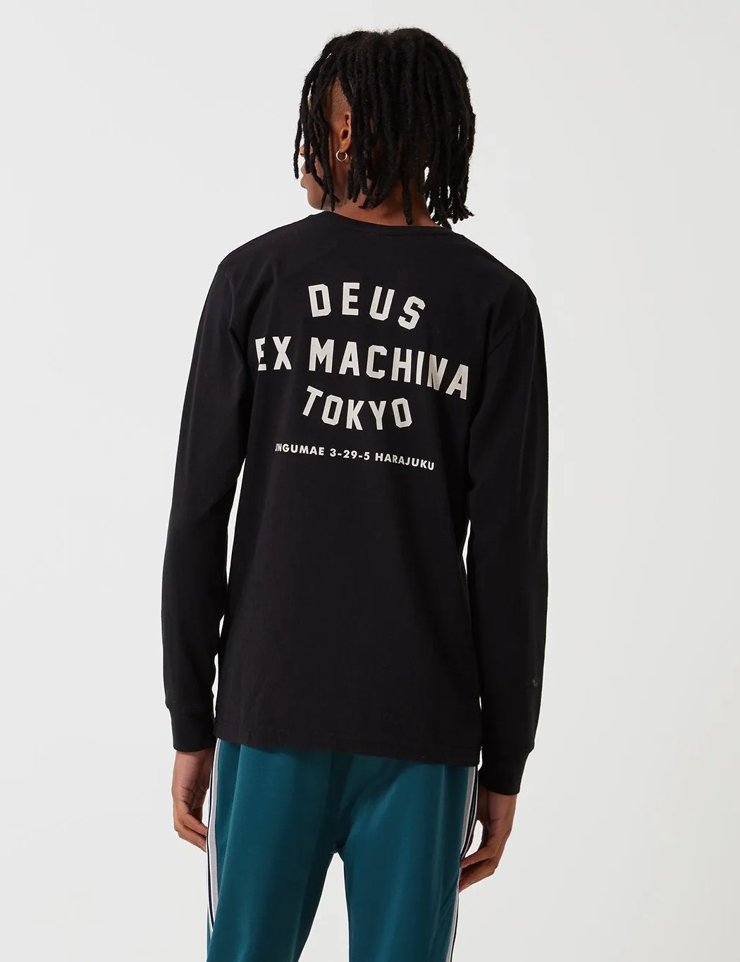 Deus Ex Machina Long Sleeve Tokyo T-shirt - Black
