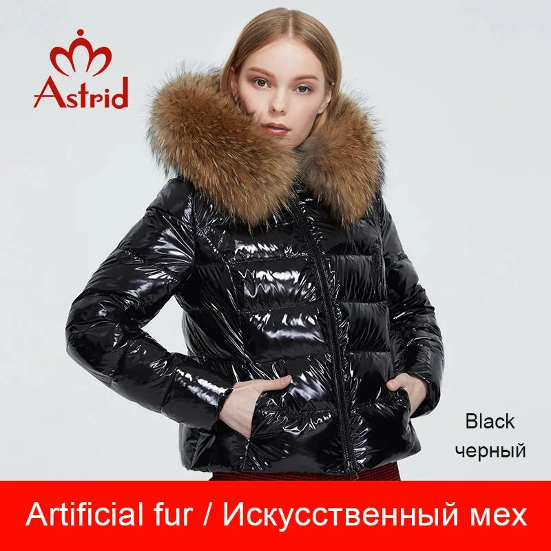 Dicke Parka Kurzjacke mit Kapuze