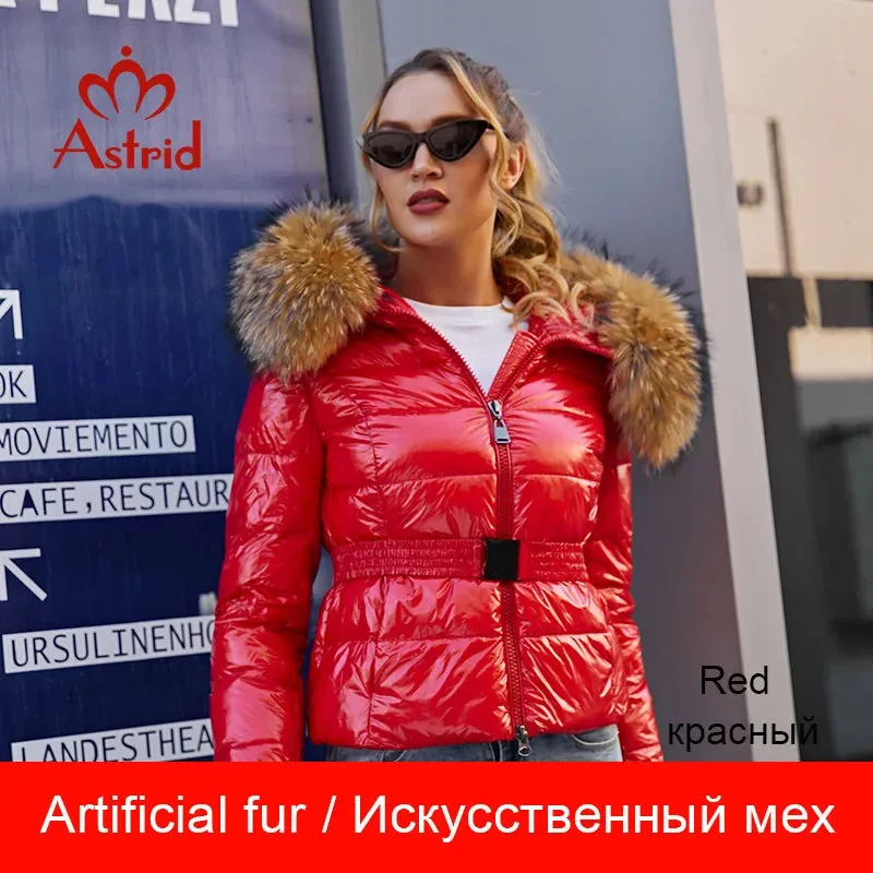 Dicke Parka Kurzjacke mit Kapuze