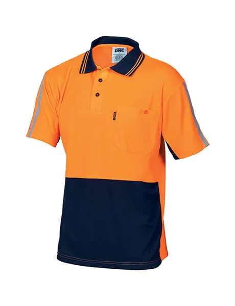 DNC Hi Vis Cool Breathe Stripe Polo S/S (3755)